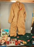 Lot 70  -  Large lot of Coca Cola Collectibles.  3 Trays, Overalls, 3 Shirts, Cards,  Bottle opener cover,  Radio, Pencils, etc.-- Dimensions:   ---  <br><br>US Shipping charge:</b>  $35