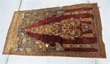 Lot 97  -  2'7" x 4'9"Antique Silk Prayer Carpet.-- Dimensions:  H: 4'9" inches: W: 2'7" inches --- 