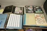 Lot 182  -  Lot 5 Binders of Stamps.  U.S. Stamps.  Plate Blocks, Olympic sheets, Loose Stamps.  First Day Covers.-- Dimensions:   ---  <br><br>US Shipping charge:</b>  $35