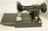 Lot 186  -  Singer 221 Featherweight Sewing Machine.  AM374425-- Dimensions:   --- 