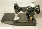 Lot 187  -  Singer 221 Featherweight Sewing Machine.  AL934324-- Dimensions:   --- 