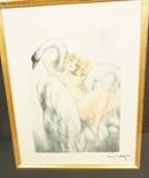 Lot 193  -  Louis Icart Color Etching on Rives Paper.  Edition of 150.  editions de la Cite.-- Dimensions:  H: 10.5 inches: W: 8.25 inches --- 