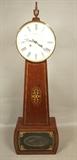 Lot 218  -  New England Clock Contemporary Banjo Clock.  Farmington Conn. -- Dimensions:  H: 35.5 inches: W: 11.25 inches: D: 4.75 inches ---  <br><br>US Shipping charge:</b>  $35