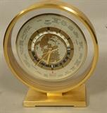 Lot 283  -  Linden World Time Desk Clock.  Quartz Japan.-- Dimensions:  H: 8.75 inches: W: 7.75 inches: D: 3.5 inches ---  <br><br>US Shipping charge:</b>  $20