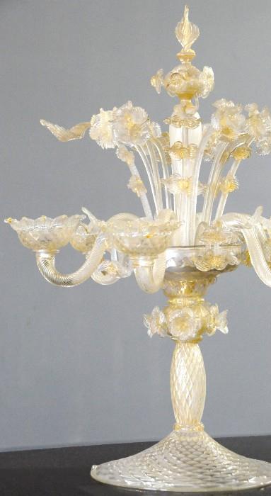 Venetian glass epergne 