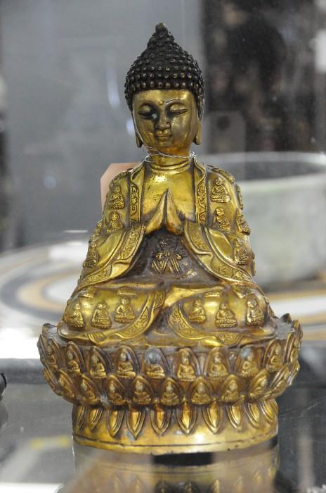 Gilt bronze buddha