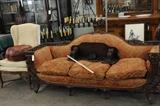 Carved settee