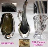 Orrefors, Murano and Cristalleries de Vannes-le-Châtel, France