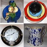 Metal Cookware made in Yugoslavia, Majolica Style Vase and more