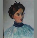 Signed Oil of a Very Pretty Lady