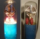 Light bulb lit and unlit 