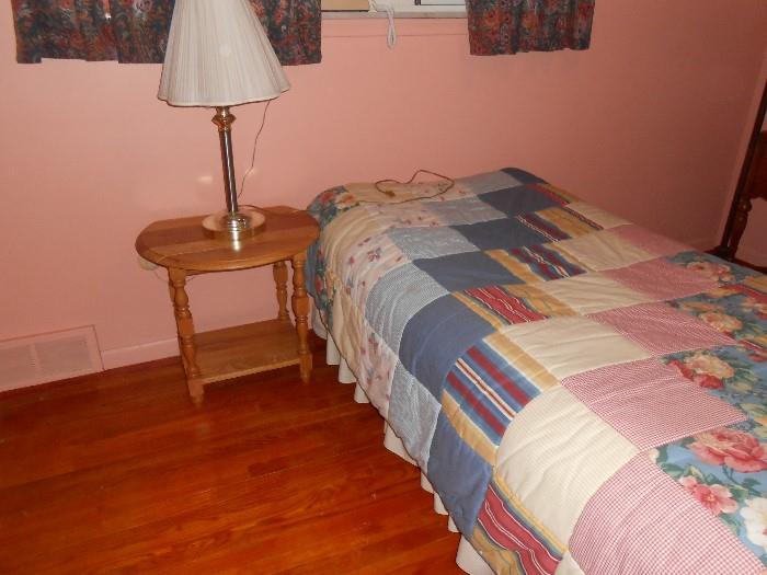 twin bed with mattresses