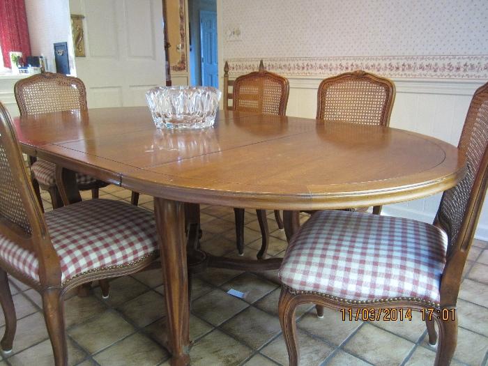 Provincial Dining Table with 8 chairs