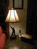 lamp   ( man golfing)