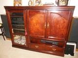 entertainment center with drawer 