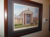 art  " East High School" signed and numbered