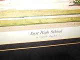 "East High School "  art signed and # 