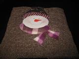 pillow with snowman
