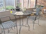 metal table with 2 chairs