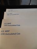 U.S. Mint 1978, 1979,1980 Uncirculated Coins