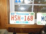 TN license car tags