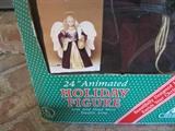 24" holiday animated angel 