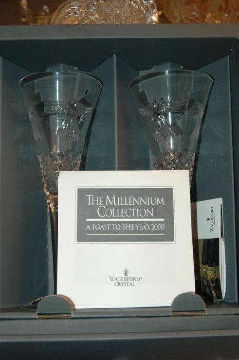 Millennium collection by Waterford champagne glass