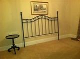 King size black iron headboard. Like new