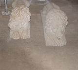 Pair of Large Cement Lions
