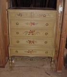 1930's Paint Decorated Tall Chest (have matching rocker and nightstand)