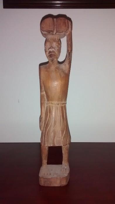 wood figurine man from africa