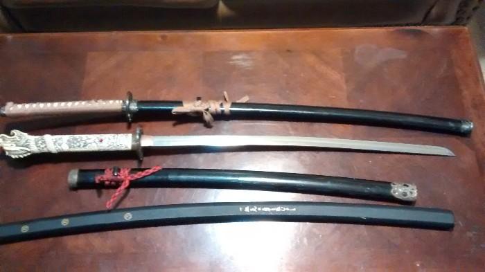 3 Vintage samurai swords