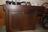 Antique Dry Sink with Copper lined top