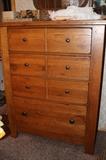 Broyhill "Attic Heirlooms" Oak chest of drawers, bottom drawer cedar lined