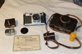 Nikon S 1954 Camera with leather case and light meter. Excellent condition, rare find!