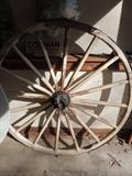antique wagon wheel