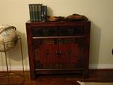 Hooker side cabinet, standing globe