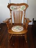 Oak rocker