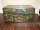 SOLD! Certificate says antique leather box - about 36" long.  Was purchased in Hong Kong