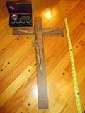 Large carved crucifix