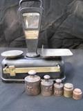 Vintage weight regulator made by Schaper Scale Co. 3 lb capacity, serial #A695