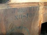 JL Witz made 1920's vintage dressing table with mirror. 48 wide x 19 deep x 69 1/4 tall
