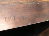 JL Witz made 1920's vintage dressing table with mirror. 48 wide x 19 deep x 69 1/4 tall