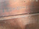 JL Witz made 1920's vintage dressing table with mirror. 48 wide x 19 deep x 69 1/4 tall