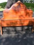 54t x 57 1/2 w head and foot boards; full sizes, can fit a queen