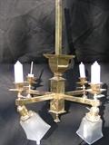 brass plated chandelier