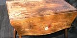vintage kitchen table with 4 chairs; 44 1/4 length x 34 width, 30 height, and leafs