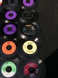 138 total qty of vintage 45's LP's, various artists, with Disk - go - case.