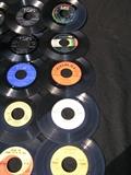 138 total qty of vintage 45's LP's, various artists, with Disk - go - case.