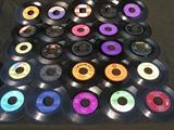 138 total qty of vintage 45's LP's, various artists, with Disk - go - case.